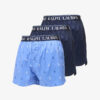 Ralph Lauren Stretch Cotton Three Slim Fit Boxers 3-Pack Blue S-alacsony-ár