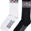 Ramones Skull Socks 2-Pack Black/White