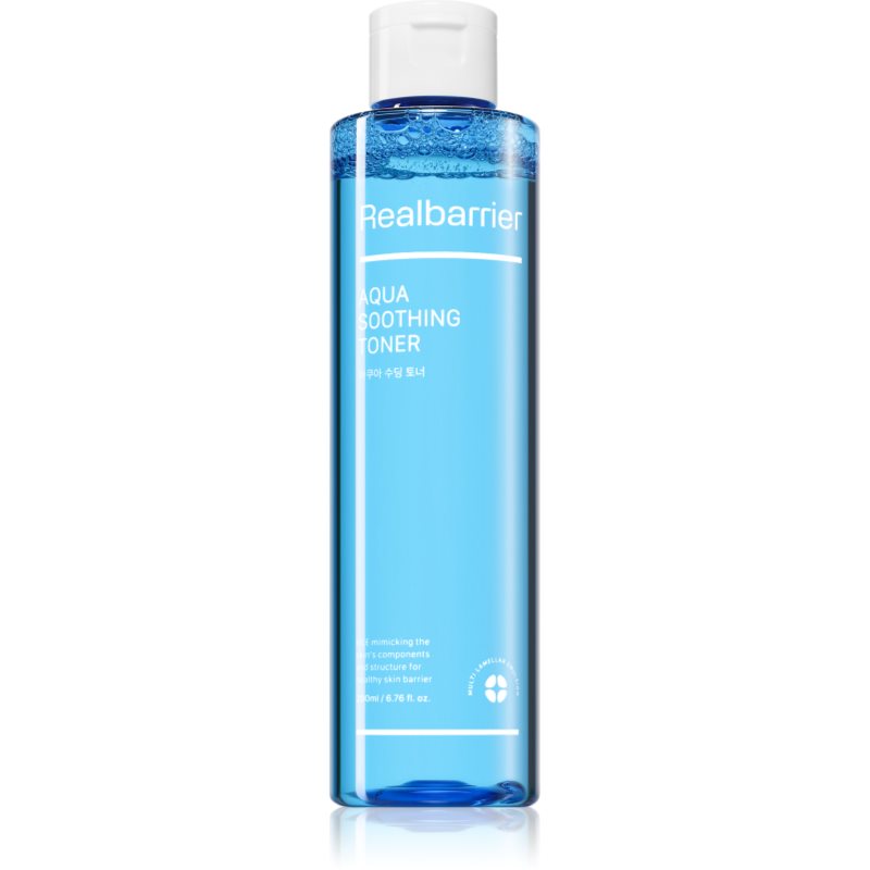 Real Barrier Aqua Soothing Toner hidratáló tonik az arcbőr megnyugtatására 200 ml