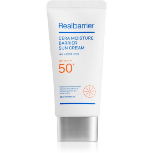 Real Barrier Cera Moisture Barrier Sun Cream regeneráló és védő krém SPF 50+ 50 ml