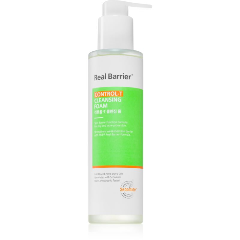 Real Barrier Control-T tisztító hab zsíros és problémás bőrre 190 ml