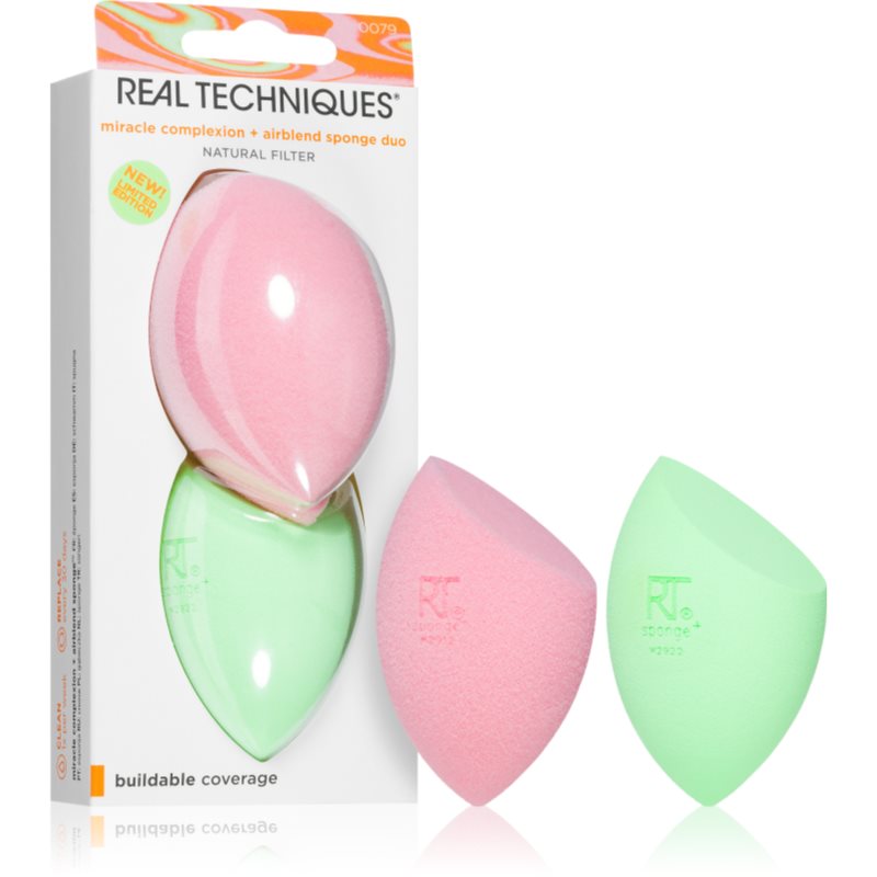 Real Techniques Orange Crush szivacsok az arcra 2 db-Ár