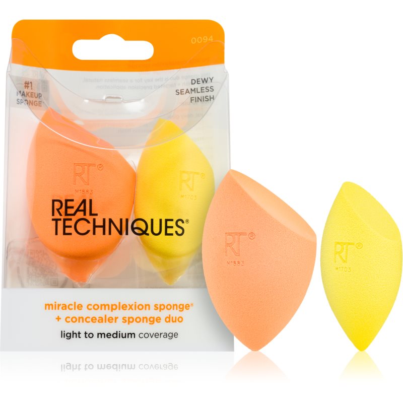 Real Techniques Sponge+ Miracle Complexion & Concealer sminkszivacs 2 db 1 db-Ár