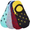 Reccyled Yarn Invisbile Palmtree Socks 4-Pack Multicolor