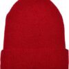 Recycled Waffle Knit Beanie Red