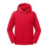Red Authentic Russell Hooded Sweatshirt for Children