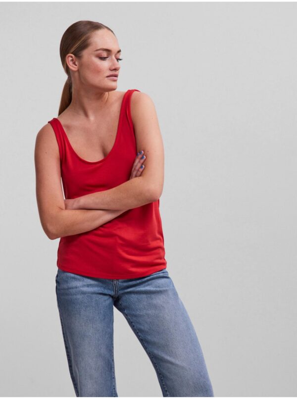 Red Basic Tank Top Pieces Amala - Women