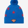 Red-Blue Boys Patterned Beanie New Era Star Bobble - Unisex