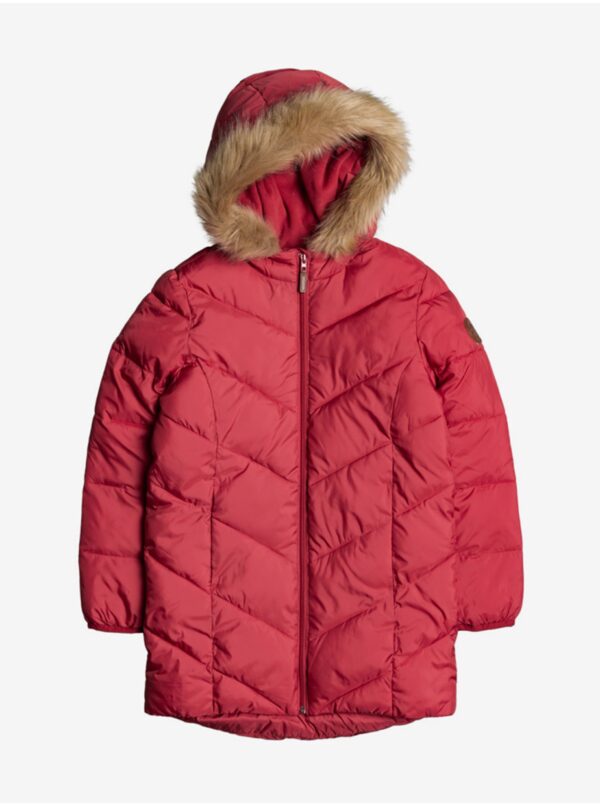Red Girls' Winter Jacket Roxy - Unisex