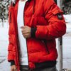 Red Men's Quilted Dstreet Winter Jacket