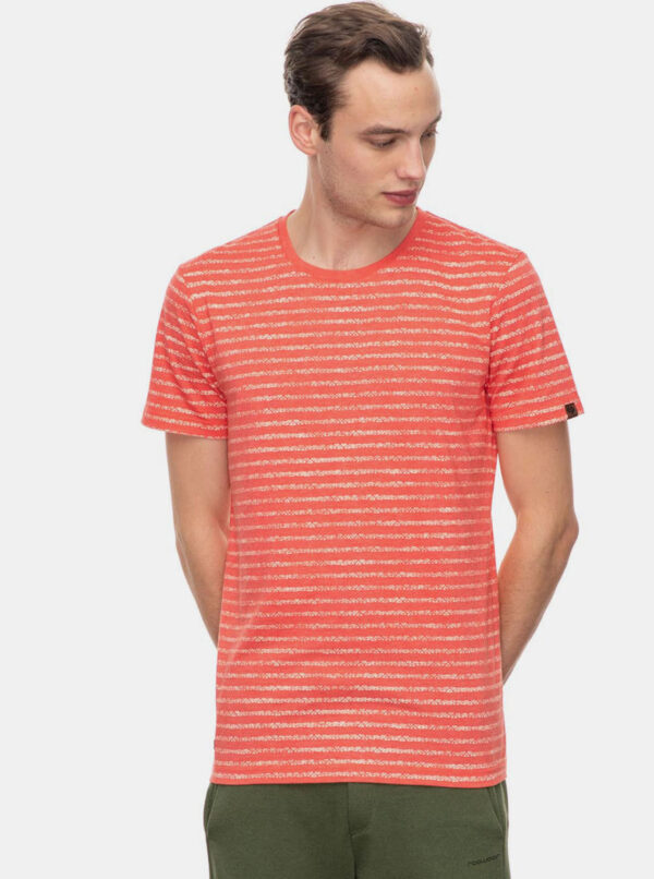 Red Men's Striped Ragwear Steef T-Shirt