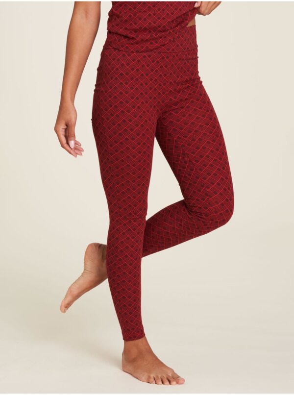 Red Patterned Women's Tranquillo Leggings - Women