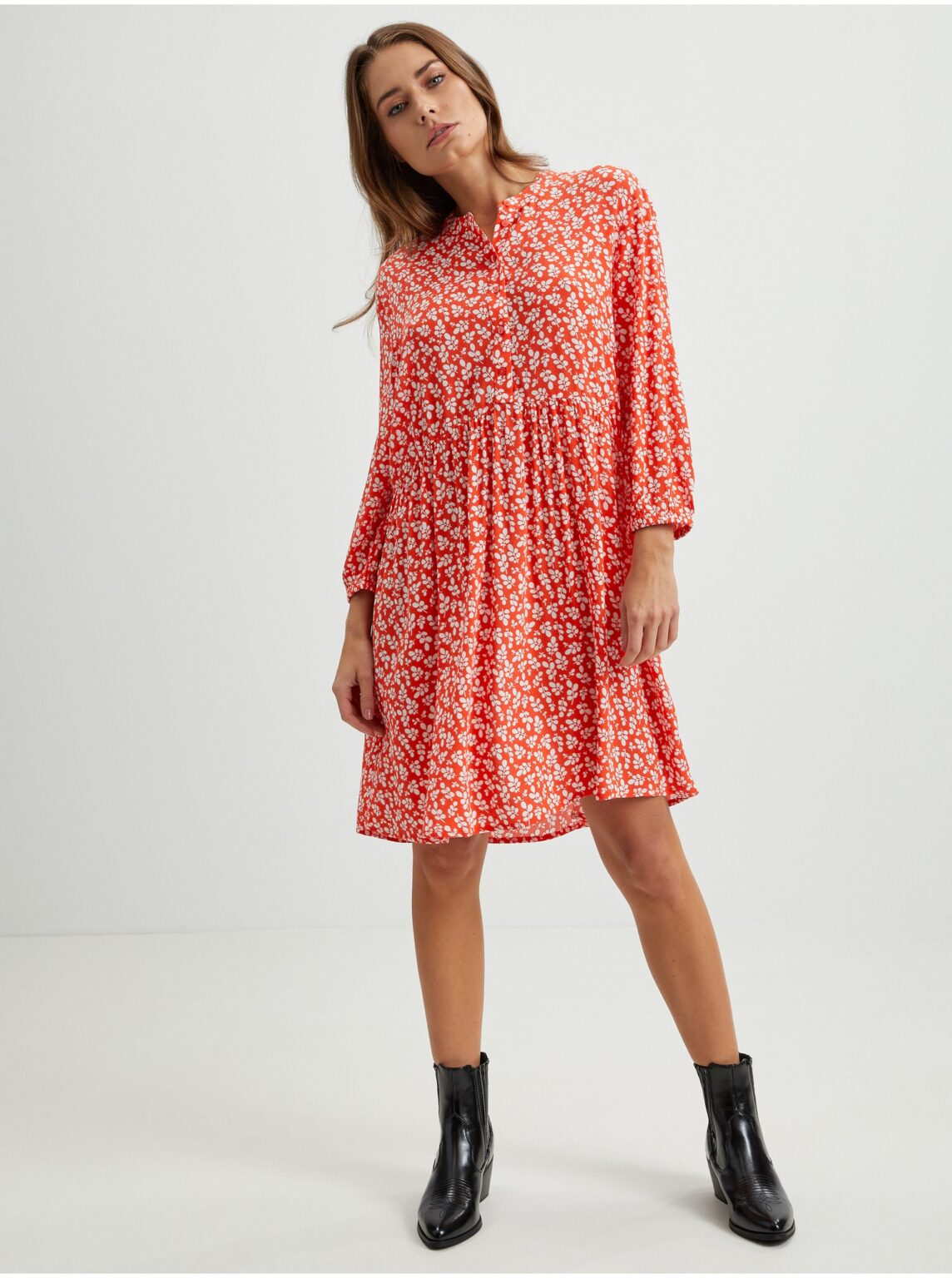 Red Women Floral Dress Tom Tailor - Women
