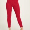Red Women's Patterned Leggings Tranquillo - Women