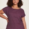 Red Women's Patterned T-Shirt Tranquillo - Women