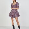 Red and Blue Floral Dress TALLY WEiJL