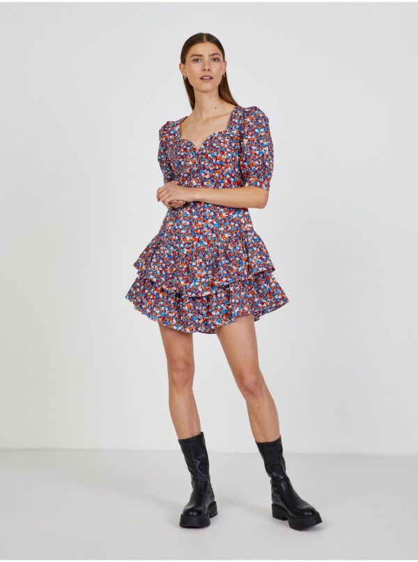 Red and Blue Floral Dress TALLY WEiJL