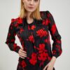 Red-black women's floral blouse ORSAY - Ladies