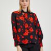 Red-black women's floral blouse ORSAY - Ladies