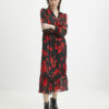 Red-black women's floral dress ORSAY - Ladies