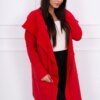 Red cape with loose hood