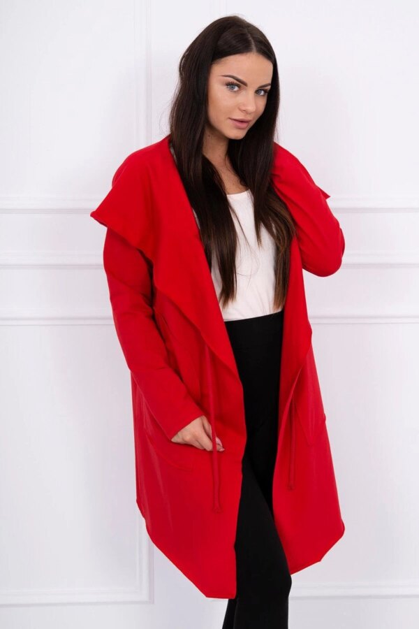 Red cape with loose hood
