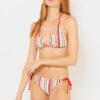 Red-cream striped bikini bottoms CAMAIEU