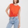 Red crop top VERO MODA June - Women