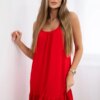 Red dress with thin straps