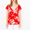 Red floral T-shirt CAMAIEU - Women