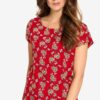 Red floral T-shirt Tranquillo - Women's