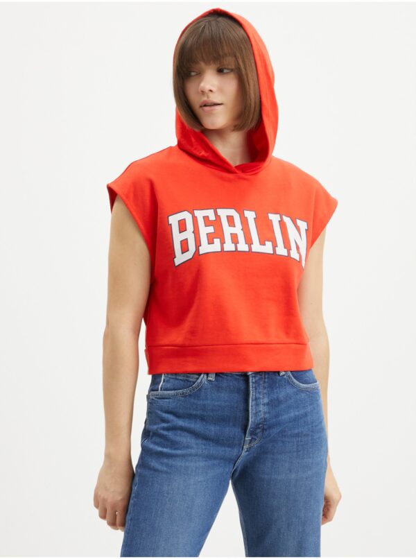 Red hoodie Noisy May Ruby - Women