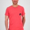 Red men's T-shirt with print on the back Alife and Kickin - Men's