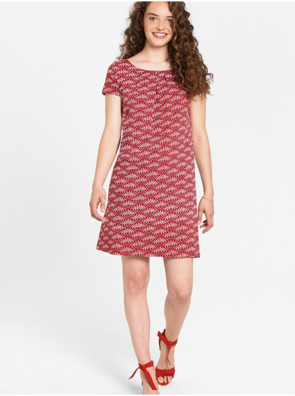 Red patterned dress Tranquillo - Women