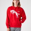 Red unisex patterned hoodie Wrangler - Men