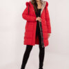 Red winter jacket