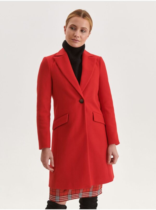 Red women's coat TOP SECRET - Women