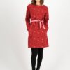 Red women's patterned dress Blutsgeschwister Sneakers in the W - Women's