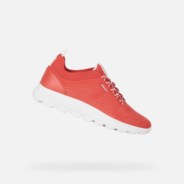 Red women's sneakers Geox Spherica - Women's