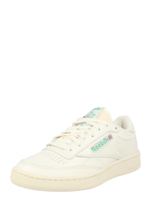 Reebok Rövid szárú sportcipők 'Club C 85'  tengerészkék / világoszöld / tűzpiros / természetes fehér-Hungary