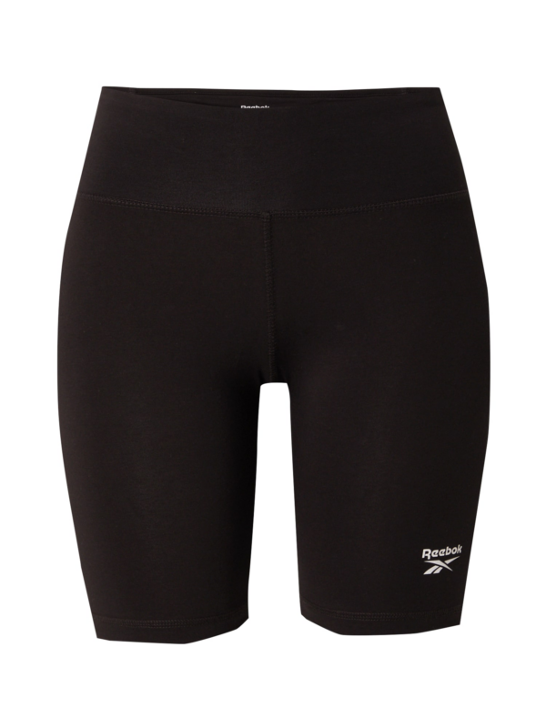 Reebok Sportnadrágok  fekete / fehér-Ár