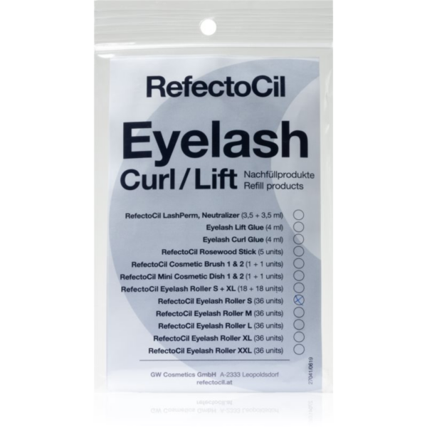 RefectoCil Eyelash Curl hajcsavaró a szempillákra méret S 36 db-Ár