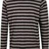 Regular Stripe LS Asphalt/Black