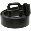 Regular belt with thorn buckle made of synthetic leather black