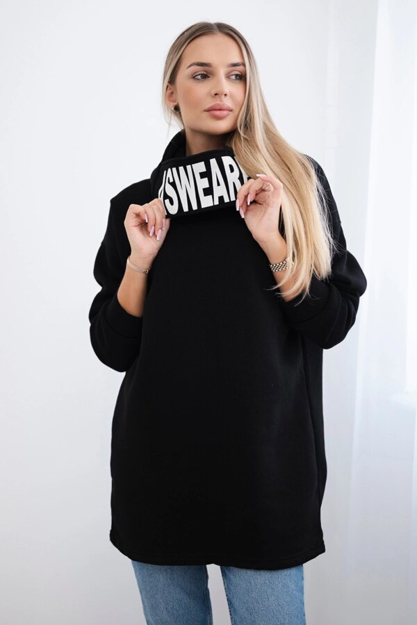 Reinforced hoodie black