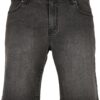 Relaxed Fit denim shorts in genuine black washed
