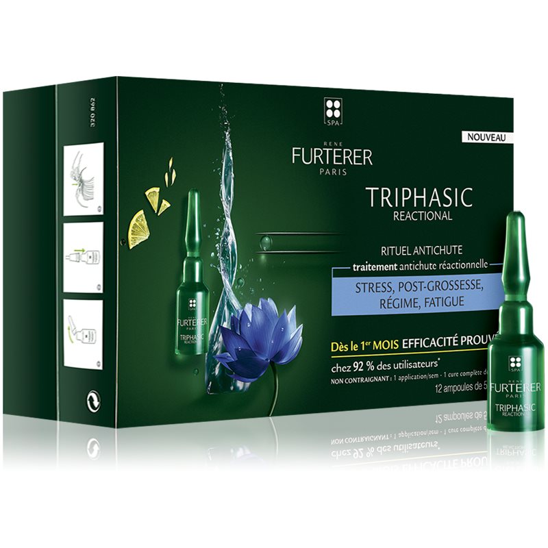 René Furterer Triphasic Reactional hajhullás elleni teljeskörű ápolás 12x5 ml-Eredeti