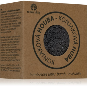Renovality Konjac mushroom bamboo charcoal tisztító szivacs a problémás bőrre 7x4 cm-Ár