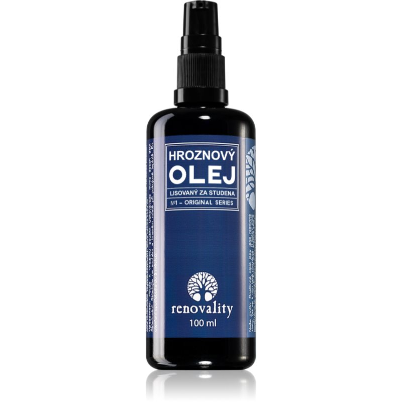 Renovality Original Series Cold-Pressed Grapeseed Oil arcolaj kombinált és zsíros bőrre 100 ml-Eredeti