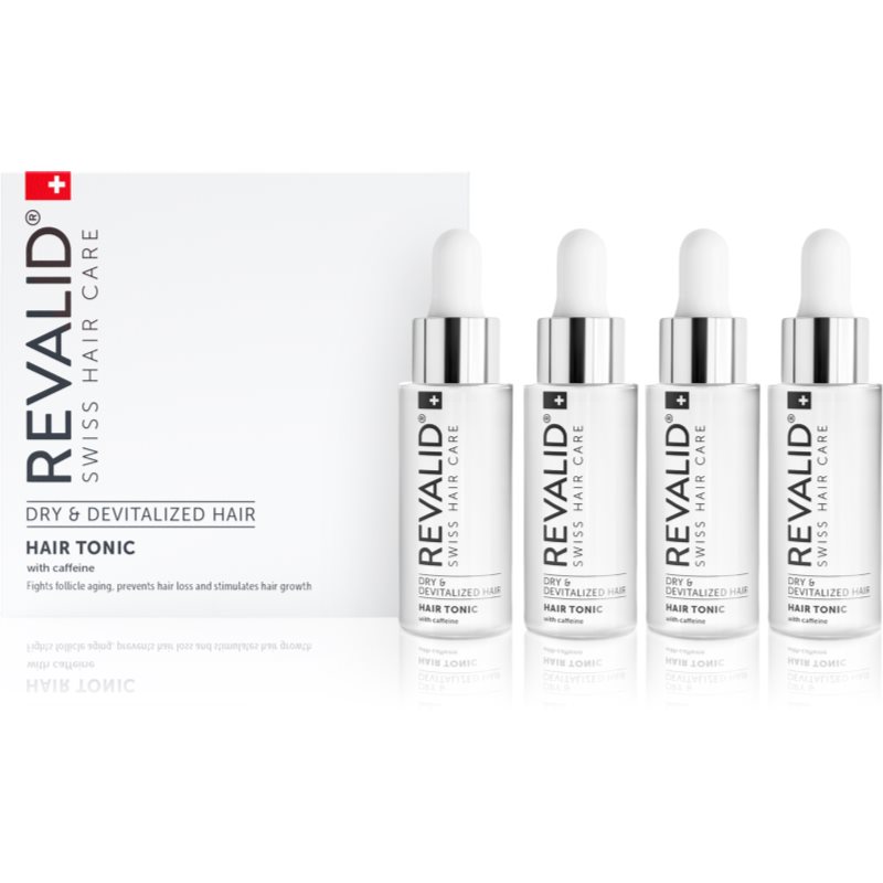 Revalid Hair Tonic energetizáló tonik koffeinnel a haj növekedésének elősegítésére 4x30 ml-Ár